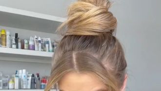 messy bun maken