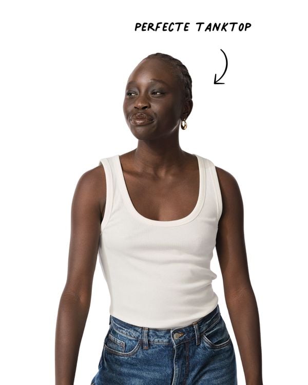 perfecte witte tanktop hema