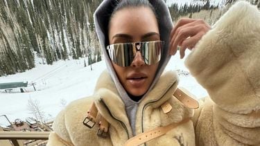 Kim Kardashian ski