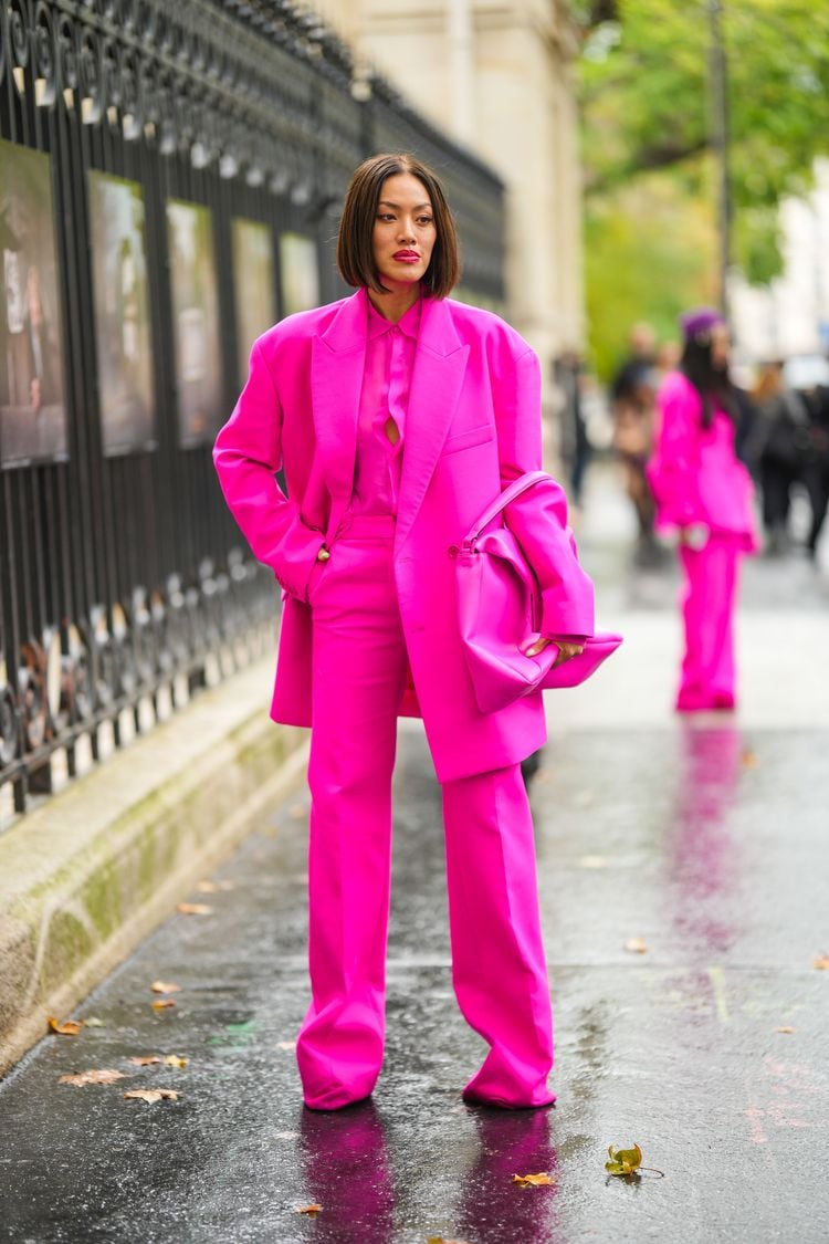 shocking pink paris fashion week