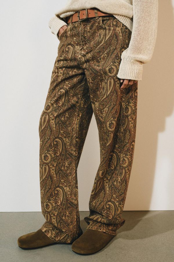 Zara paisley jeans
