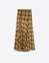 Soepele midirok met ruitmotief