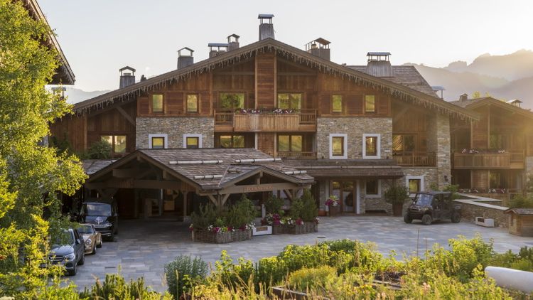Hotel Megève in de Franse Alpen.