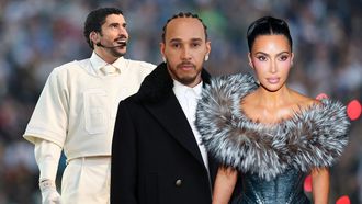 Kim Kardashian en Lewis Hamilton