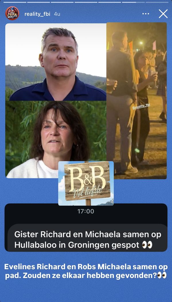 B&B Vol Liefde singles Rob en Eveline samen gespot