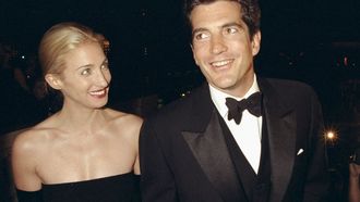 John F. Kennedy Jr. and his wife, Carolyn Bessette Kennedy,