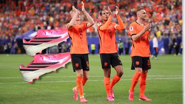 voetbalschoenen roze oranje team wk