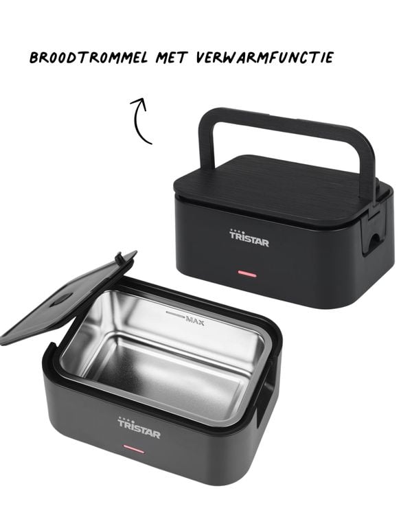 broodtrommel met verwarmfunctie