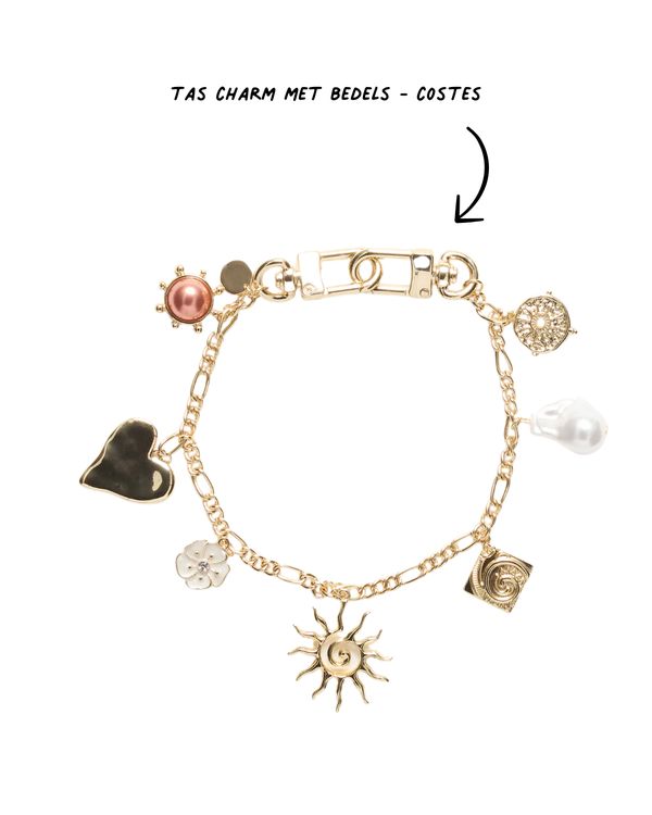 Bag charm met bedels
