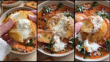 gefrituurde burrata