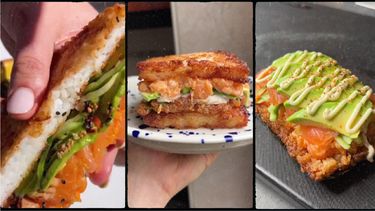 Cripsy sushi sandwich