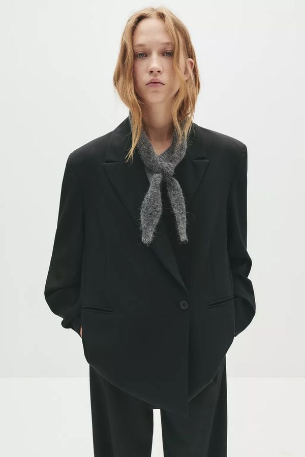 blazer oversized knopen