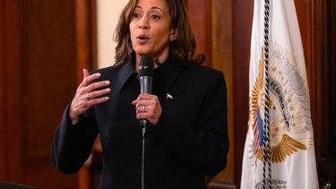 Vice President Kamala Harris speaks with California legislators in Sacramento in January. A former U.S. senator and state attorney general for California, Harris could replace President Joe Biden on the 2024 ticket if he wasn't going to run in November. (Paul Kitagaki Jr./The Sacramento Bee/TNS/ABACAPRESS.COM - NO FILM, NO VIDEO, NO TV, NO DOCUMENTARY