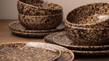 Serviesset Marbles - Bruin