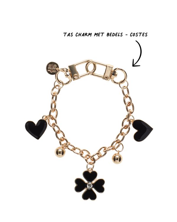 Bag charm met bedels