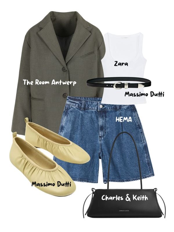 Styling van een denim short