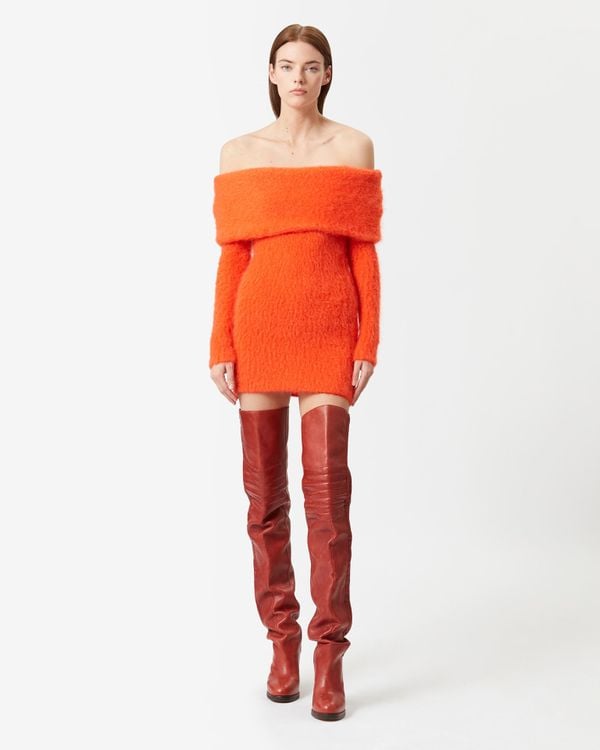 Oranje jurk van Isabel Marant