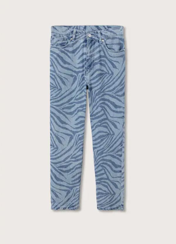 zebraprint jeans