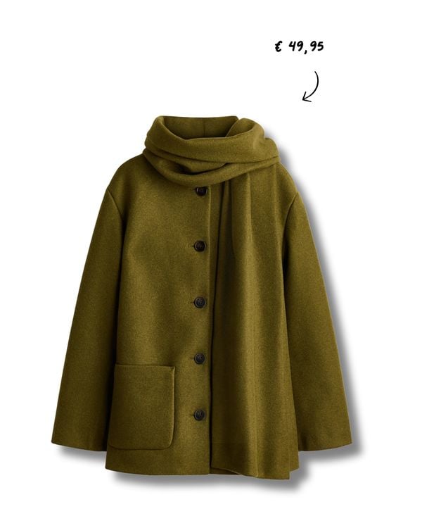 H&M Jas met Sjaalkraag