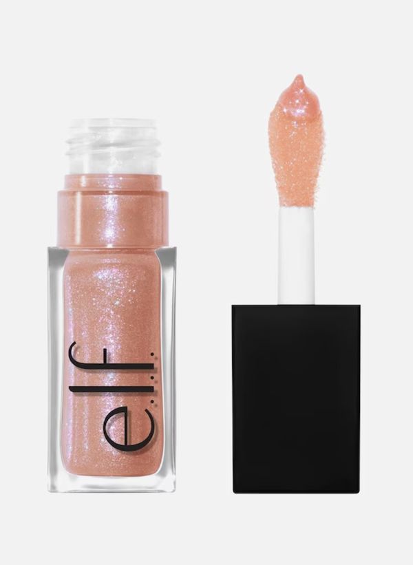 elf shimmering lip oil