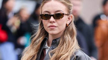 Sydney Sweeney attending the Miu Miu Womenswear