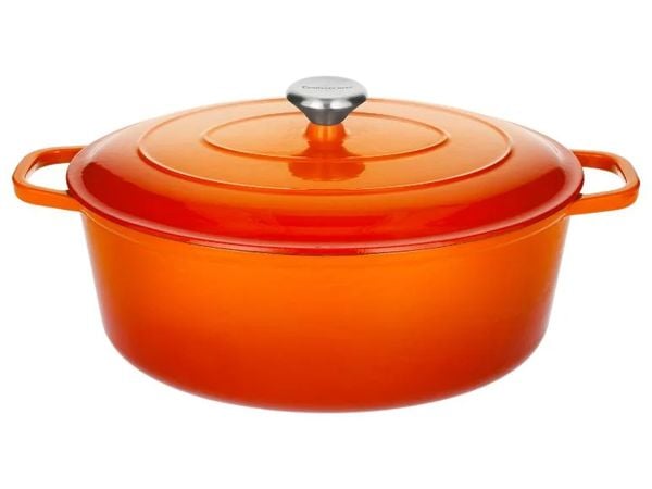 Gietijzeren pan 35cm (meerdere kleuren)