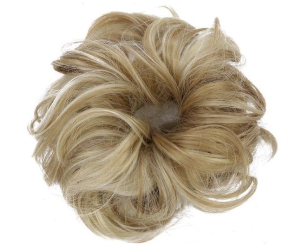 messy hair bun scrunchie