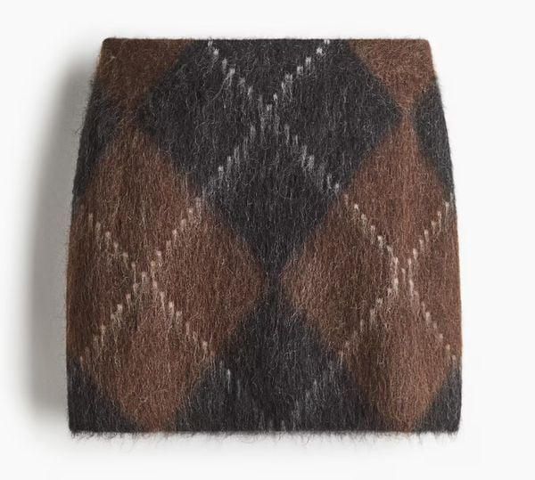 H&M Minirok van mohairmix