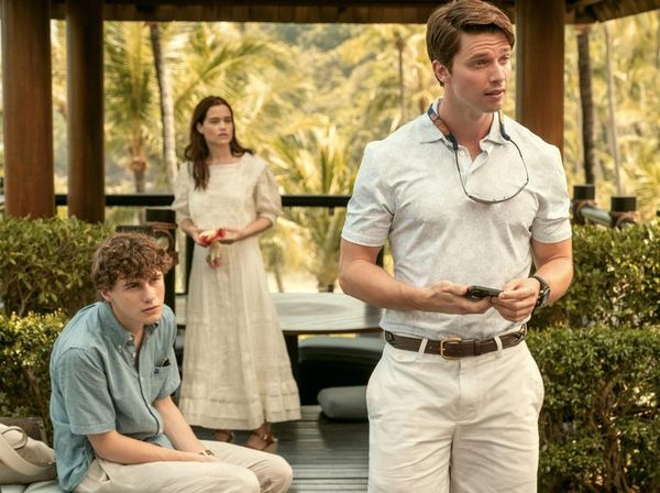 The White Lotus seizoen 3 Ratliff broers zoenen Patrick Schwarzenegger