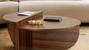 Ronde salontafel met twee niveaus
