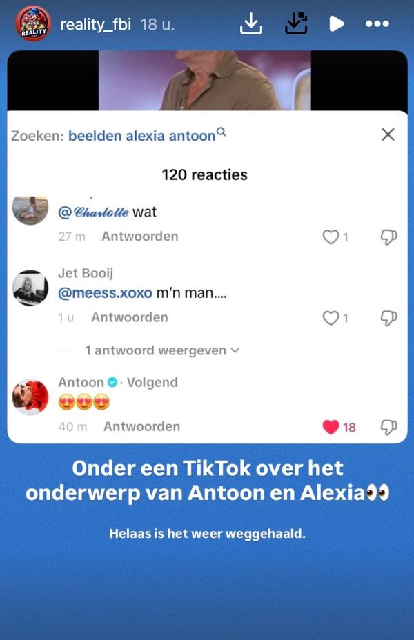 reactie antoon geruchten alexia