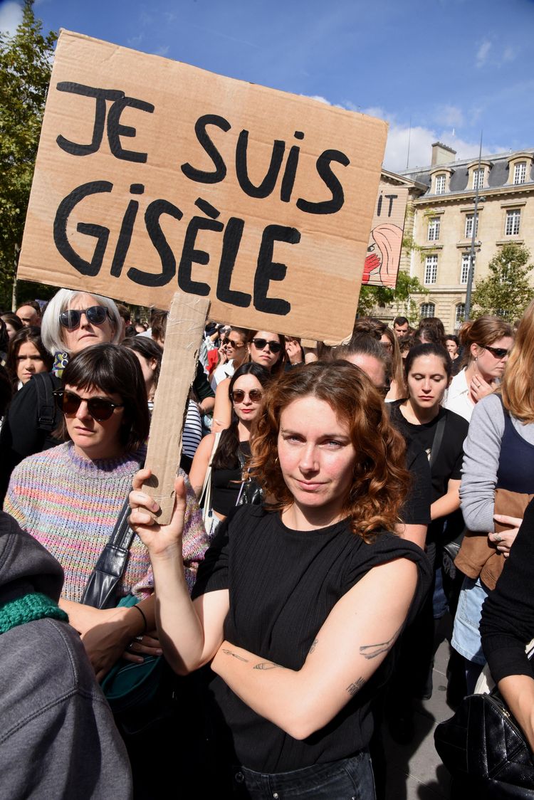 Demonstration In Support Of Gisele Pelicot - Paris