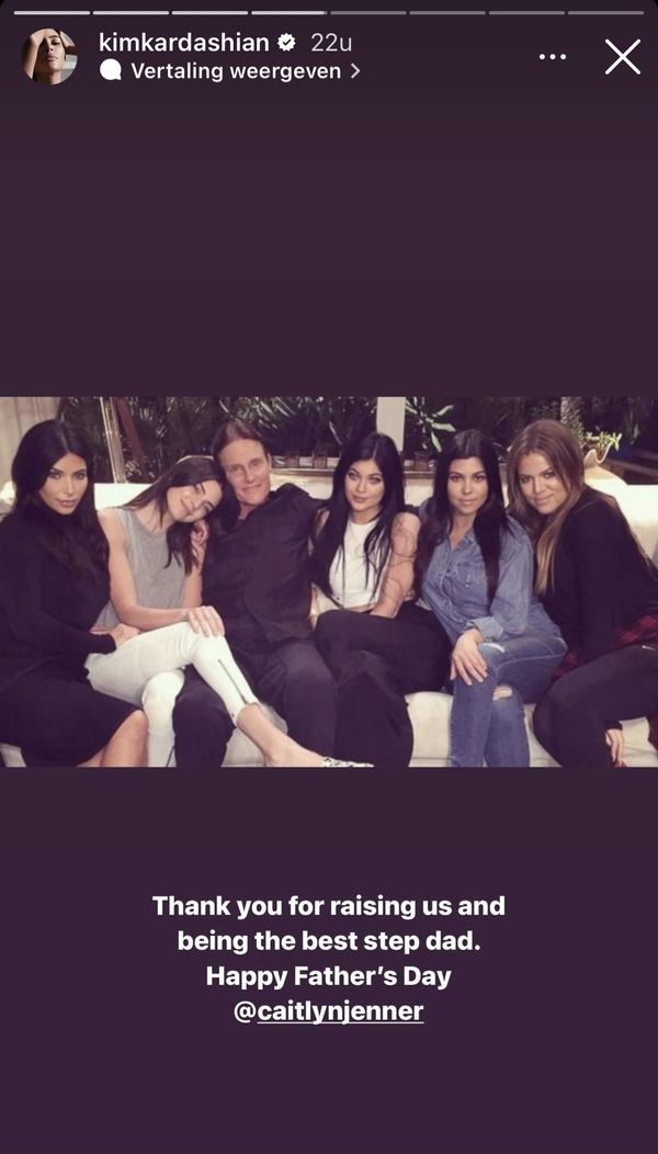 Kim Kardashian vaderdag post