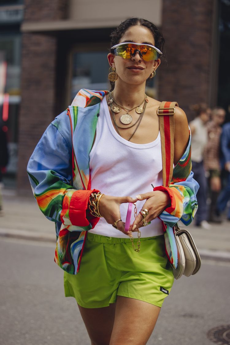 FOR EDITORIAL USE ONLY. Street style. Spring/Summer 2024. Selma Kaci Sebbagh, Street Style during Copenhagen Fashion Week SS24