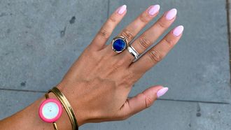 nagels press-on pink gellac