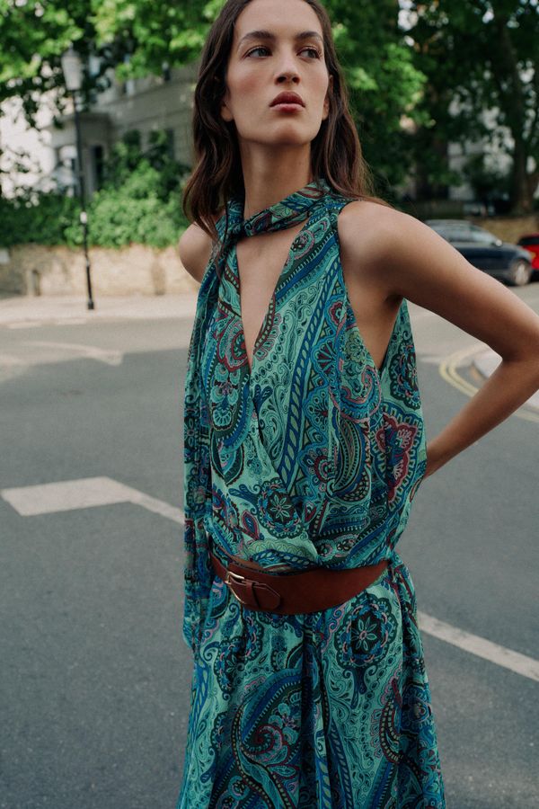 Zara top met print