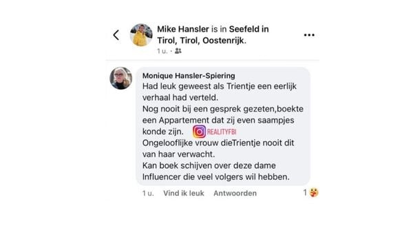 Facebook Monique Winter Vol Liefde Mike Antine Denise