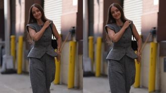 grijs vest wol stradivarius