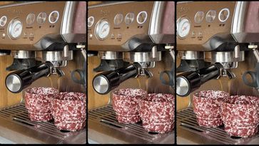 servies hema rood wit gespikkeld viral