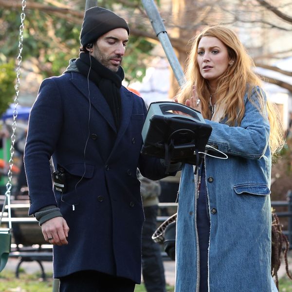 Blake Lively and director Justin Baldoni appear to be having a major argument on set while filming 'It Ends With Us' on January 11, 2024.
