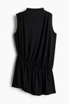 Asymmetrische gedrapeerde top