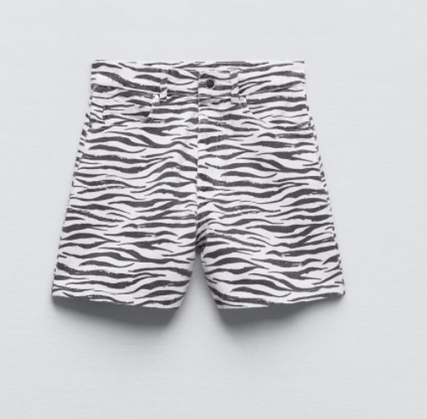 Zara shorts zebraprint