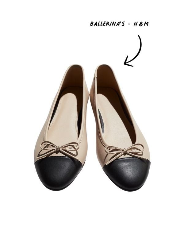 Chanel ballerina's dupe H&M