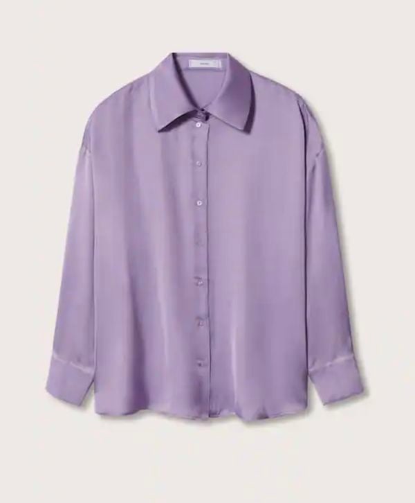 Mango paarse blouse