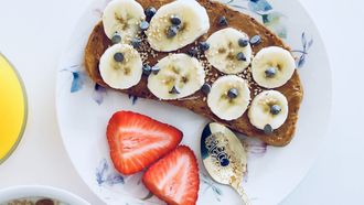 ontbijt met banaan, ontbijten, bananen, gezond ontbijt