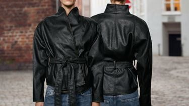 jas leer getailleerd zara leer