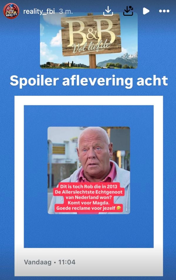rob b&b vol liefde ander programma