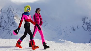 Roze ski-pak van Goldbergh