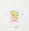 T-shirt met tropische print