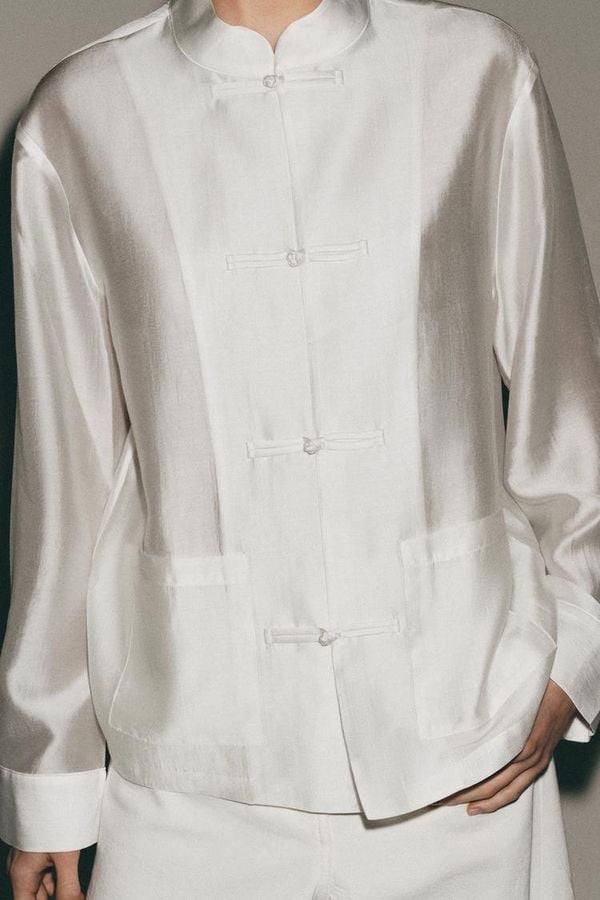 Zara Satijnen Blouse